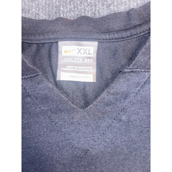 Nike Legend 2.0 T-Shirt Men's 2XL Black Dri-Fit Stretch Short Sleeve‎ V Neck - Picture 5 of 7